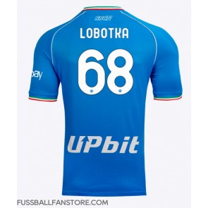 SSC Napoli Stanislav Lobotka #68 Replik Heimtrikot 2023-24 Kurzarm